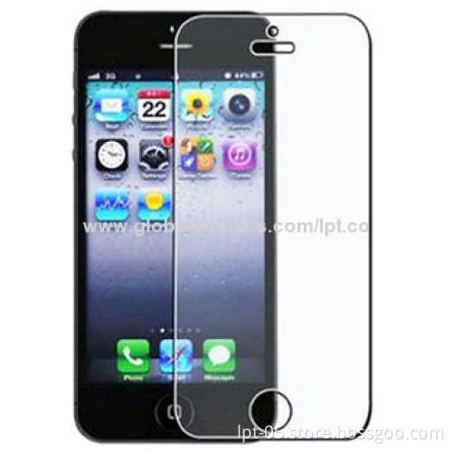 Glass Screen Protector, Scratch-proof for iPhone 5/Films-Premium Quality, w/Cleaning Cloths Included